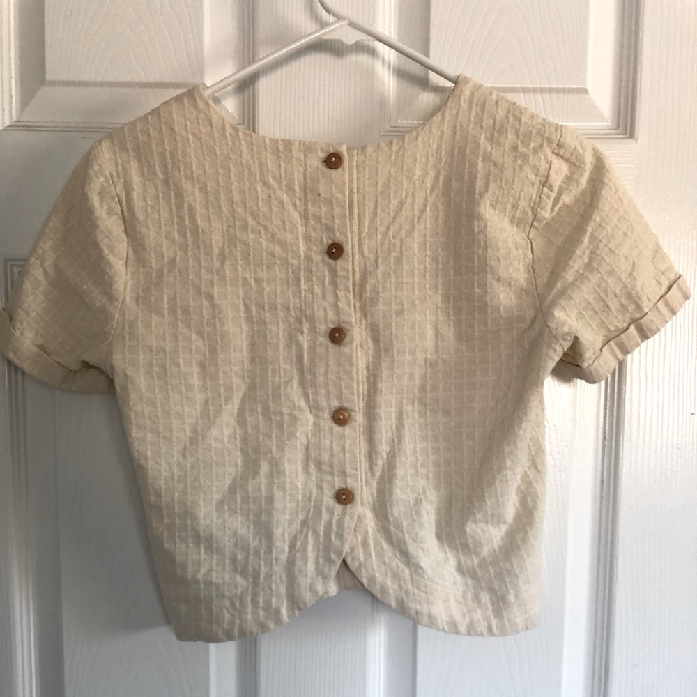 SOLD! Movint NY (Clad & Cloth) Button Back Top